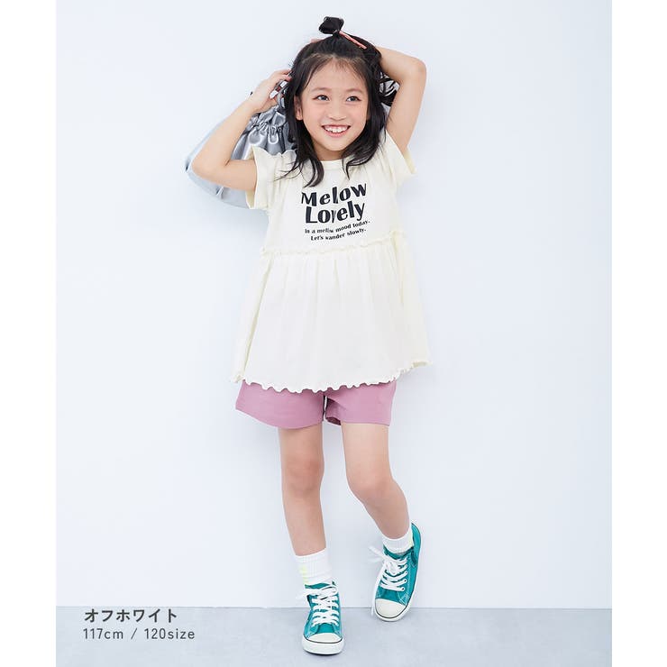 ふわっとAライン ロゴプリント 半袖チュニック | devirock | 詳細画像3 