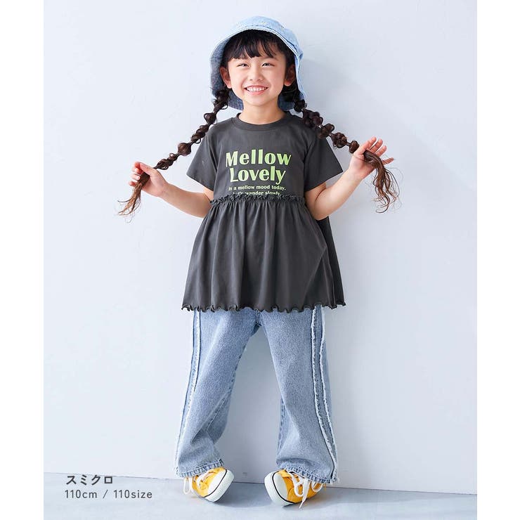 ふわっとAライン ロゴプリント 半袖チュニック | devirock | 詳細画像4 