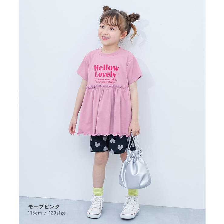 ふわっとAライン ロゴプリント 半袖チュニック | devirock | 詳細画像6 