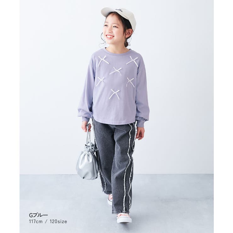 ときめきリボン 裾ラウンド 長袖Tシャツ | devirock | 詳細画像4 