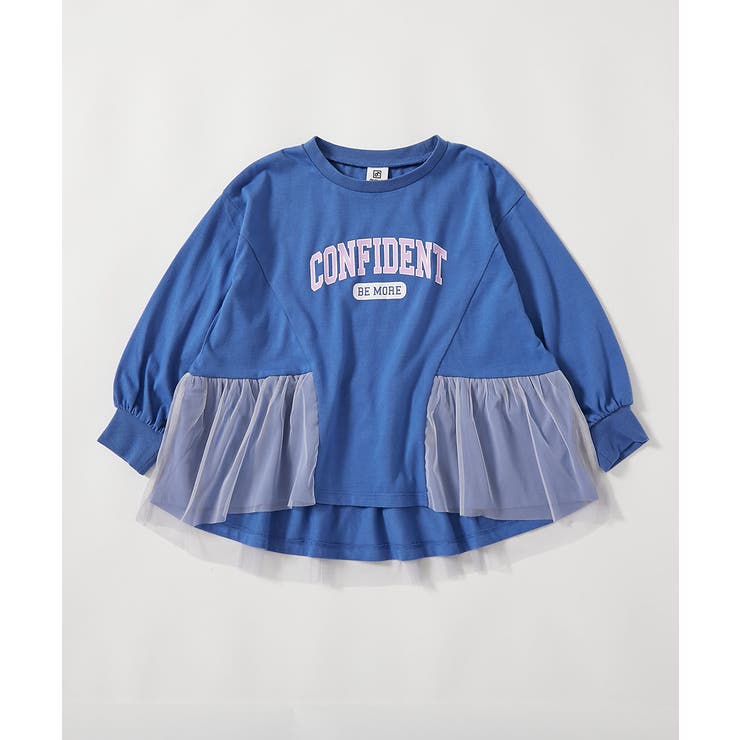 裾チュール切り替え ロゴチュニック 長袖Tシャツ | devirock | 詳細画像10 