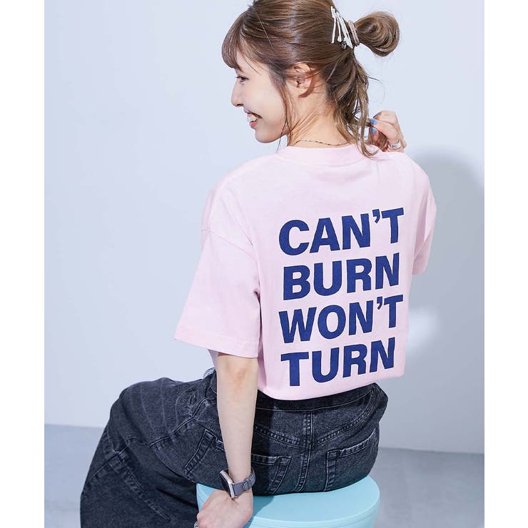 006-ロゴ3-さくらピンク | 綿100％デビラボ 大人 プリント半袖Tシャツ | devirock