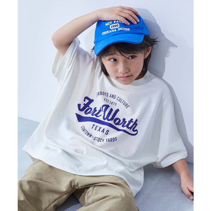 001-ロゴ-オフホワイト | 綿100％デビラボ スーパーBIGシルエット プリント半袖Tシャツ | devirock