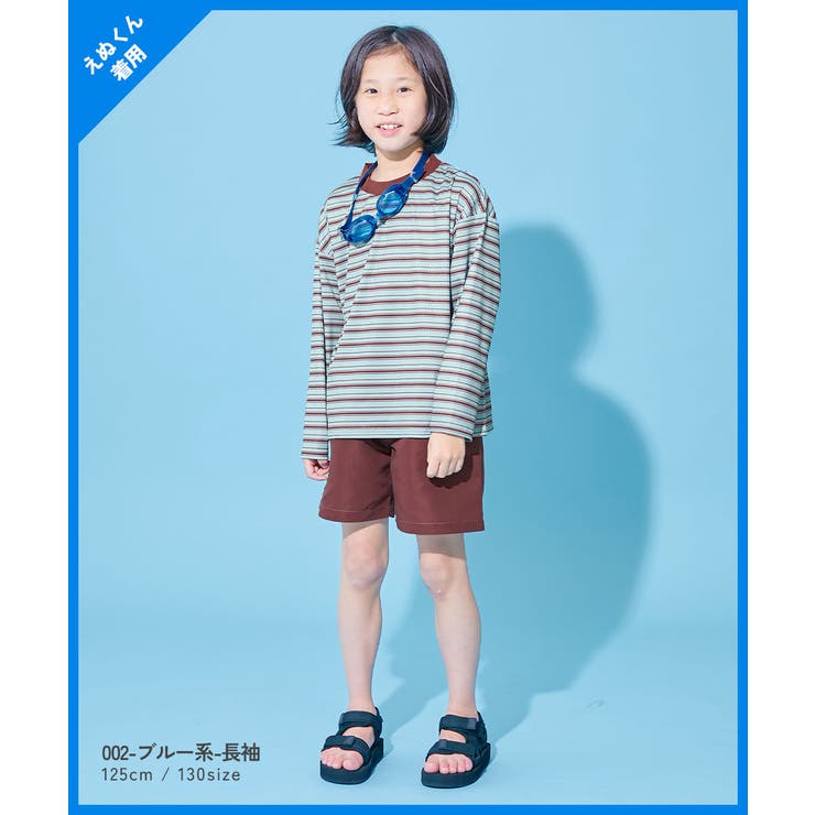 devirock×えぬくんちゃんねる えらべる袖丈 ボーダーラッシュガード＆サー… | devirock | 詳細画像5 