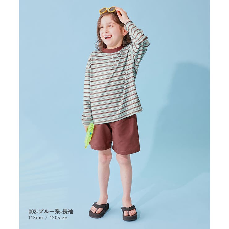 devirock×えぬくんちゃんねる えらべる袖丈 ボーダーラッシュガード＆サー… | devirock | 詳細画像12 