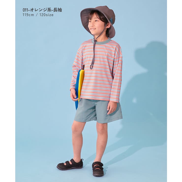 devirock×えぬくんちゃんねる えらべる袖丈 ボーダーラッシュガード＆サー… | devirock | 詳細画像14 