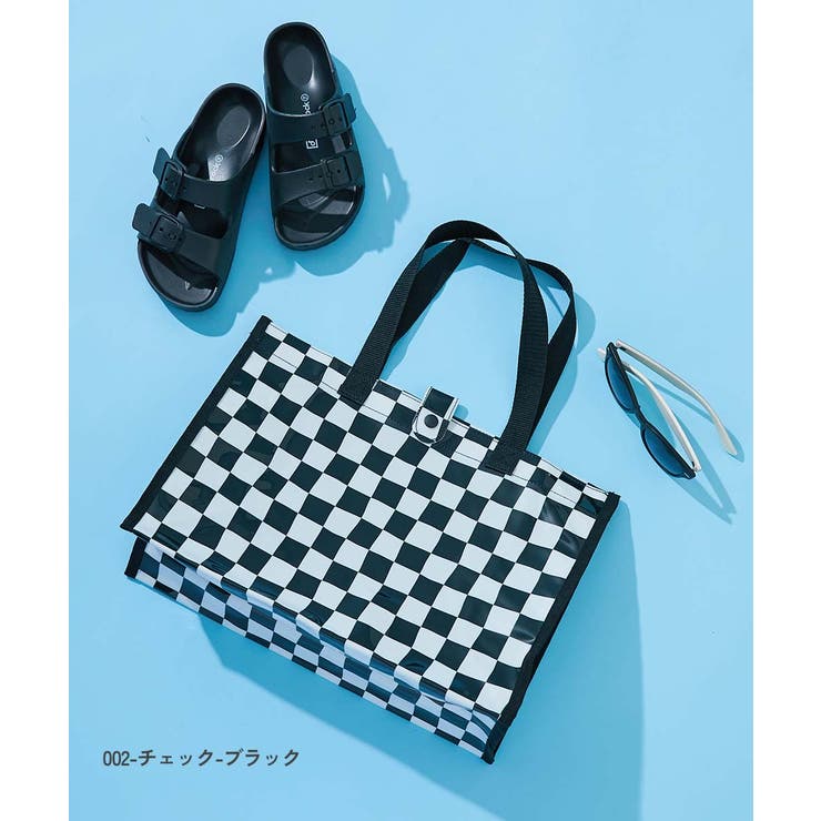 中身が見えにくい 総柄プールバッグトート 子供服 | devirock | 詳細画像4 