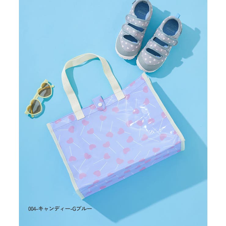 中身が見えにくい 総柄プールバッグトート 子供服 | devirock | 詳細画像6 