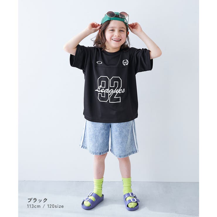 涼感サラッとメッシュ BIGシルエット ナンバリングプリント半袖Tシャツ | devirock | 詳細画像4 