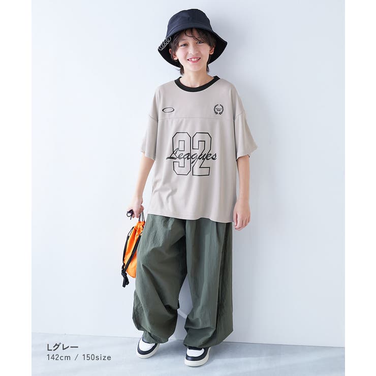 涼感サラッとメッシュ BIGシルエット ナンバリングプリント半袖Tシャツ | devirock | 詳細画像5 