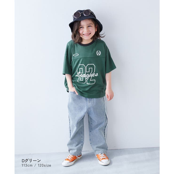 涼感サラッとメッシュ BIGシルエット ナンバリングプリント半袖Tシャツ | devirock | 詳細画像8 