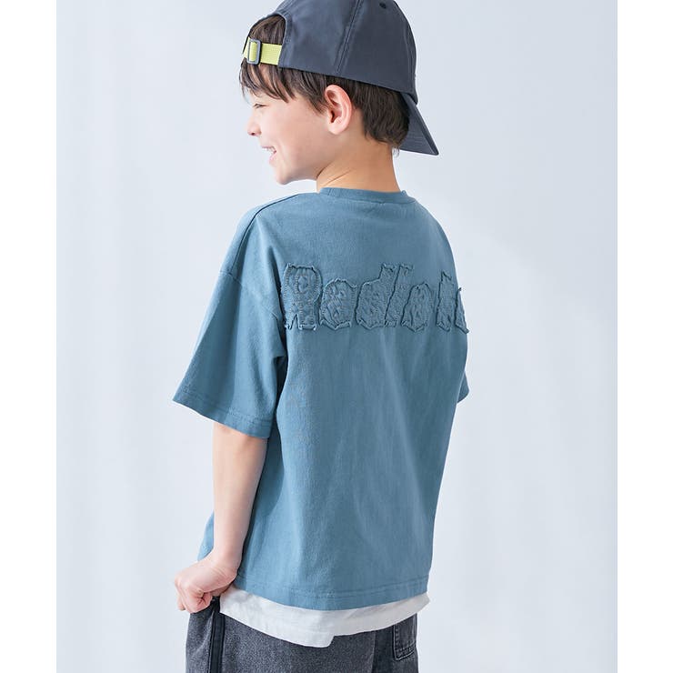 アッシュブルー | 綿100% ヴィンテージ風 半袖Tシャツ | devirock