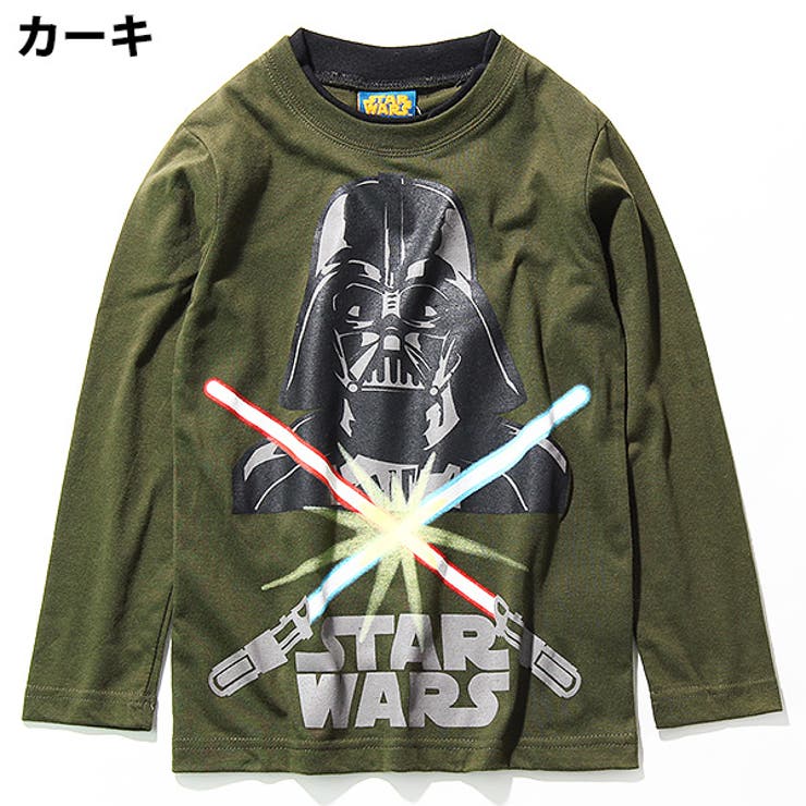 ダース・ベイダー プリント ロングスリーブTシャツ　L ダース ベイダープリント長袖Tシャツ STARWARS[品番：VR000005090