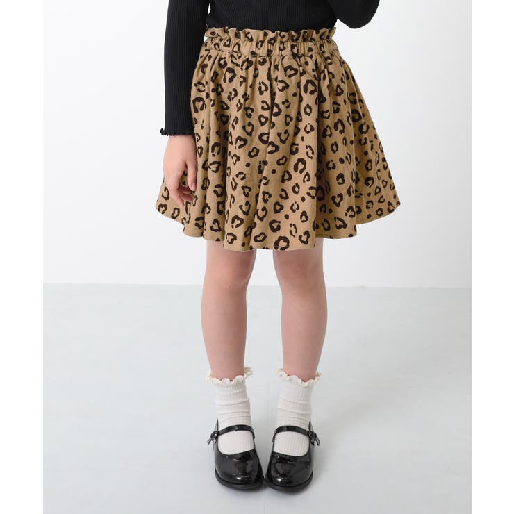 ミニ丈ギャザースカッツ 女の子 スカート[品番：VR000008654