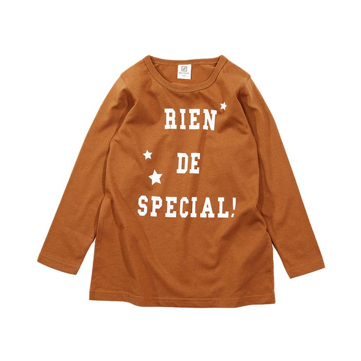 012-キャメル | [devirock デビラボ プリント長袖チュニック | devirock