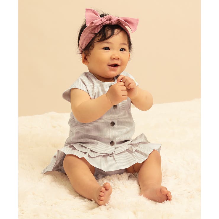 ベビーガーゼフリルセットアップ 子供服 ベビー[品番