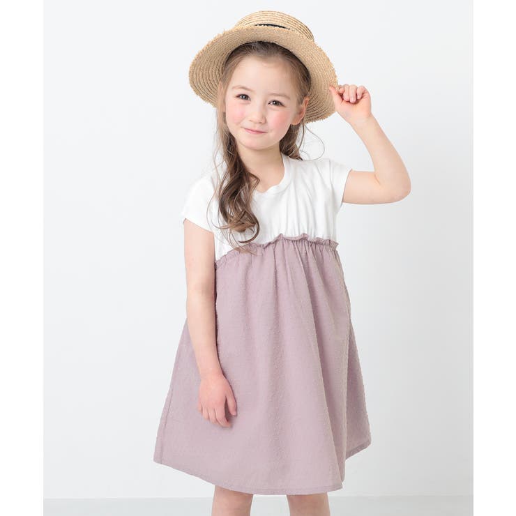 レース切り替えワンピース 子供服 キッズ 品番 Vr Devirock デビロック のキッズファッション通販 Shoplist ショップリスト