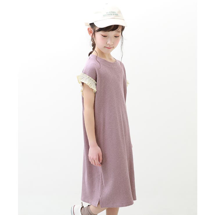 ナチュラルリブワンピース 子供服 キッズ 品番 Vr Devirock デビロック のキッズファッション通販 Shoplist ショップリスト