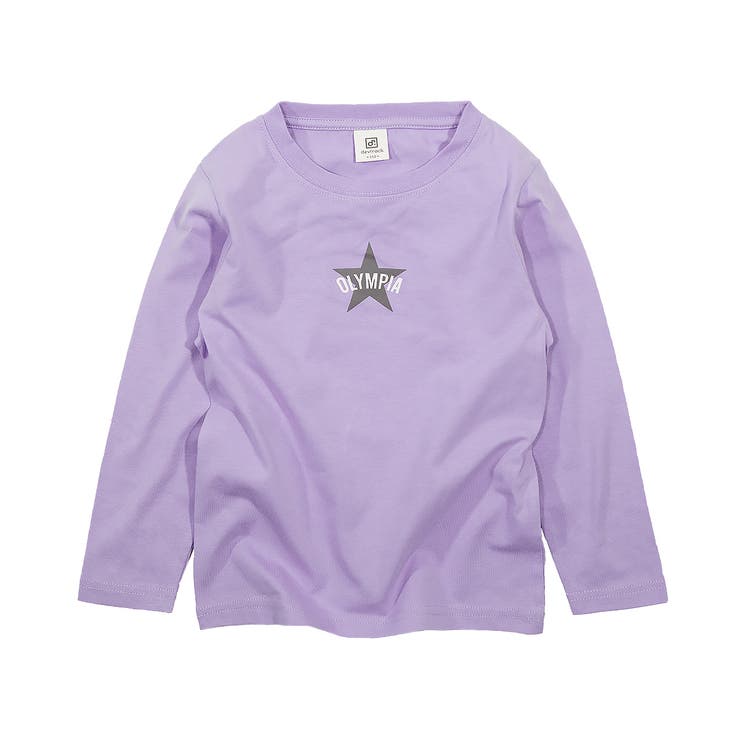 050-Sバイオレット | デビラボ プリント長袖Tシャツ 子供服 | devirock