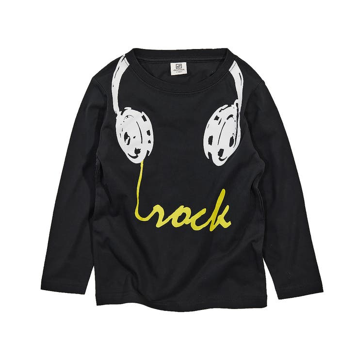 051-ブラック | デビラボ プリント長袖Tシャツ 子供服 | devirock