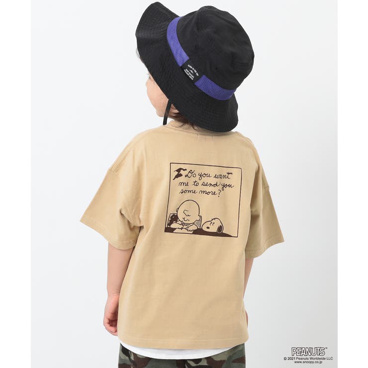 Big スヌーピー柄バックプリントtシャツ 子供服 品番 Vr Devirock デビロック のキッズ ファッション通販 Shoplist ショップリスト