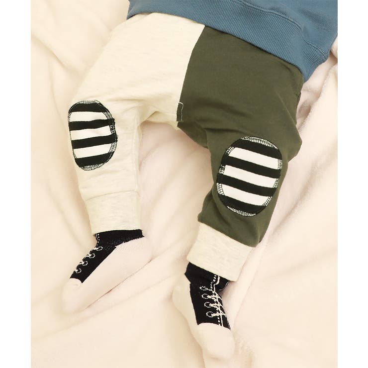 001-オートミール | ベビー ニーパッチパンツ 子供服 | devirock