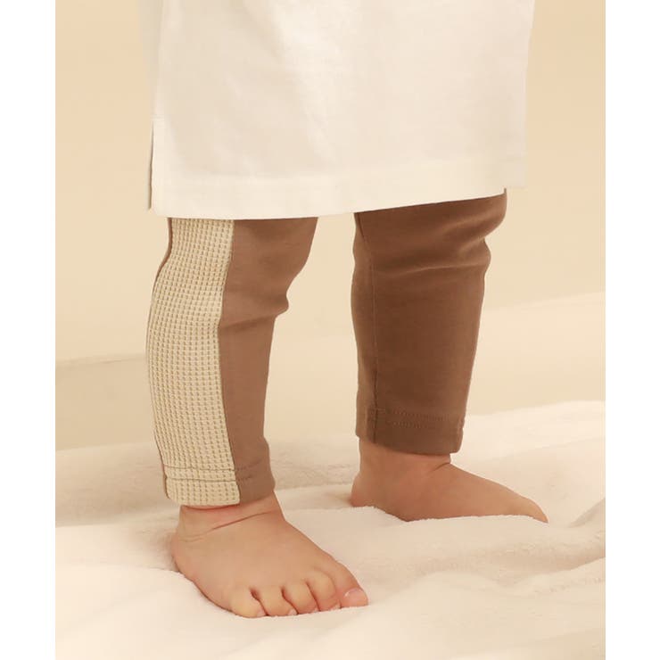ベビー 異素材ラインレギンス 子供服[品番：VR000009013]｜devirock（デビロック）のキッズ ファッション通販｜SHOPLIST（ショップリスト）