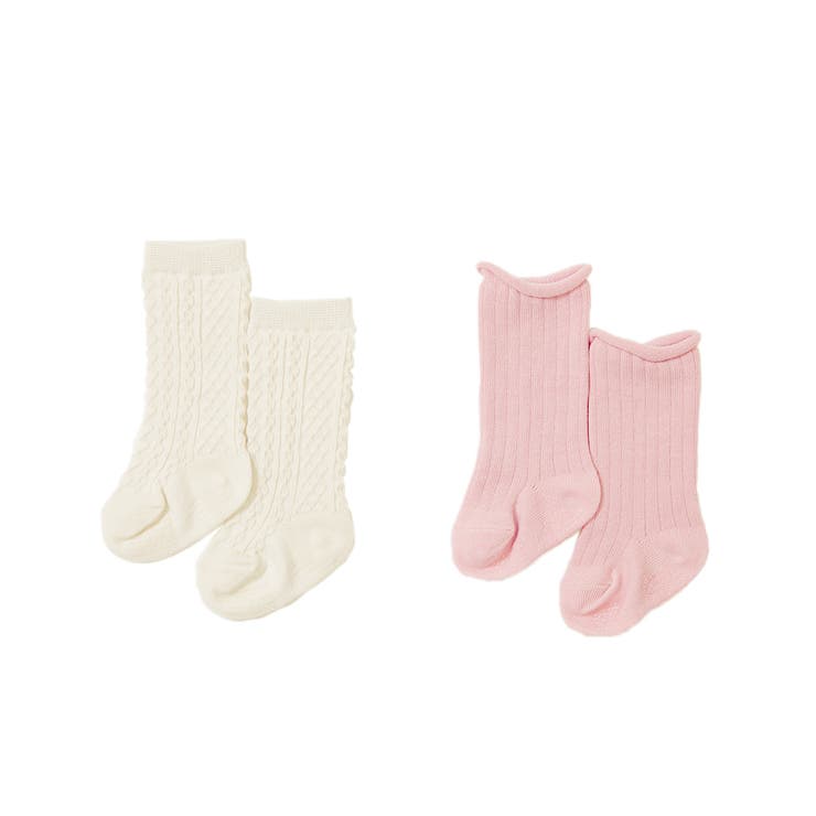 001 | ベビー ハイソックス2足セット 子供服 | devirock