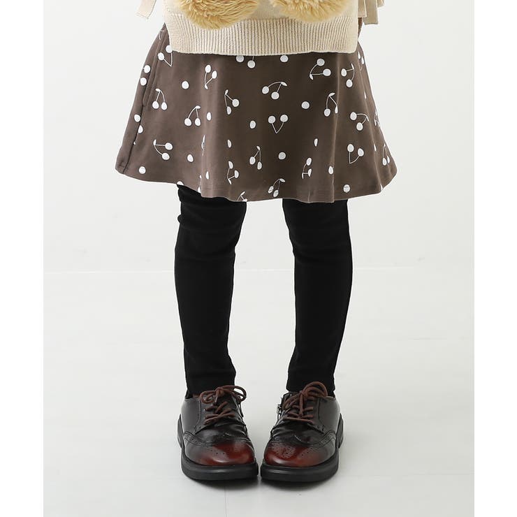 007-モカ | 10分丈 プリントスカッツ（ストレッチコットン） 子供服 | devirock