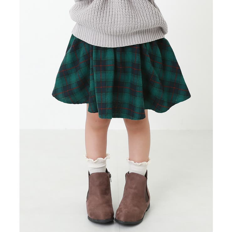 002-ネイビー | ミニ丈ギャザースカッツ 子供服 キッズ | devirock