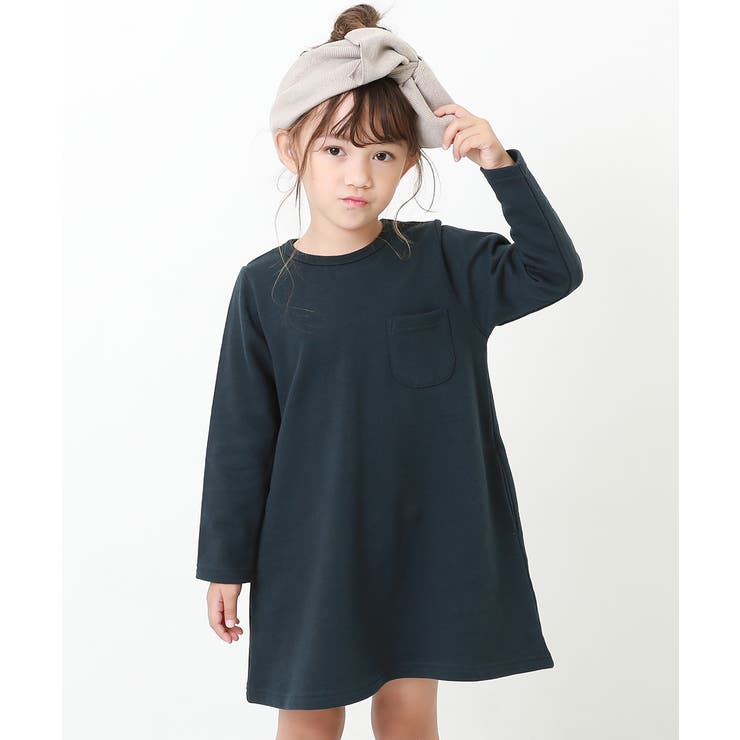 Aライン無地スウェットワンピース 子供服 キッズ 品番 Vr Devirock デビロック のキッズ ファッション通販 Shoplist ショップリスト
