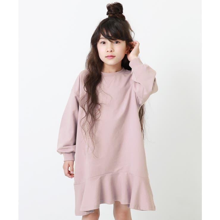 裾フレアスウェットワンピース 子供服 キッズ 品番 Vr Devirock デビロック のキッズ ファッション通販 Shoplist ショップリスト