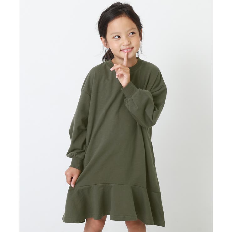裾フレアスウェットワンピース 子供服 キッズ 品番 Vr Devirock デビロック のキッズ ファッション通販 Shoplist ショップリスト