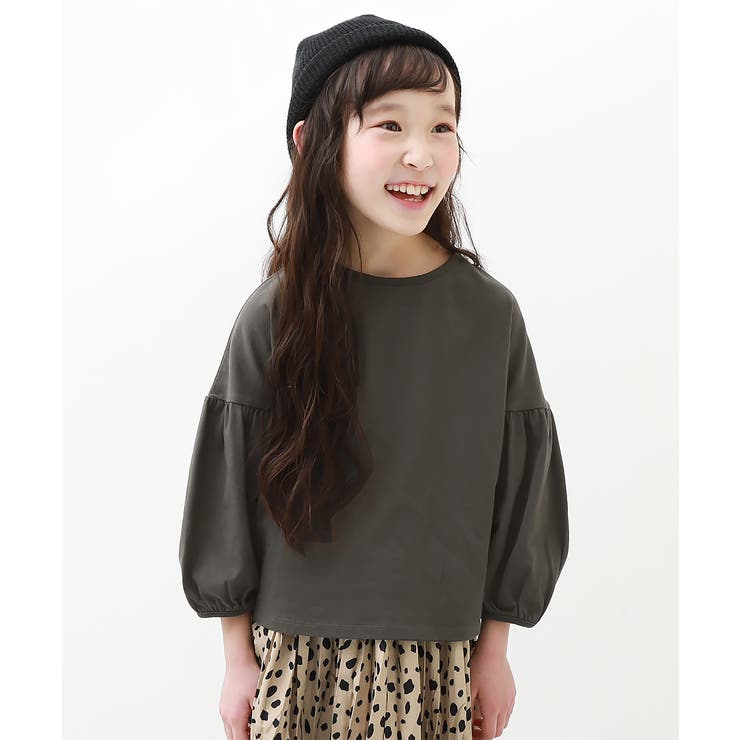 スミクロ | 袖バルーン長袖Tシャツ 子供服 キッズ | devirock