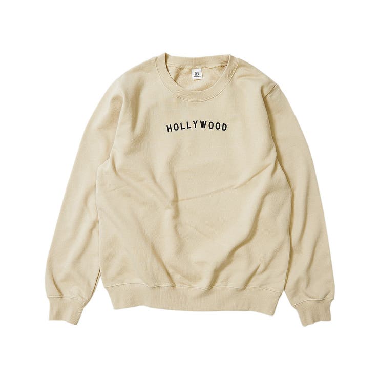 004-ベージュ | 綿100％ デビラボ プリント裏毛トレーナー大人 | devirock