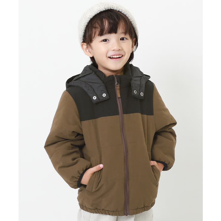 005-モカ | 洗える中綿ジャケット 子供服 キッズ | devirock