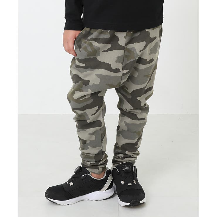 002-グレー | プリント サルエル スウェットパンツ（ゆったり） | devirock