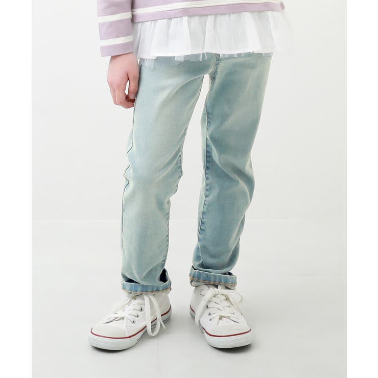 楽デニム ストレートパンツ  子供服[品番：VR000009130]｜devirock（デビロック）のキッズファッション通販｜SHOPLIST（ショップリスト）