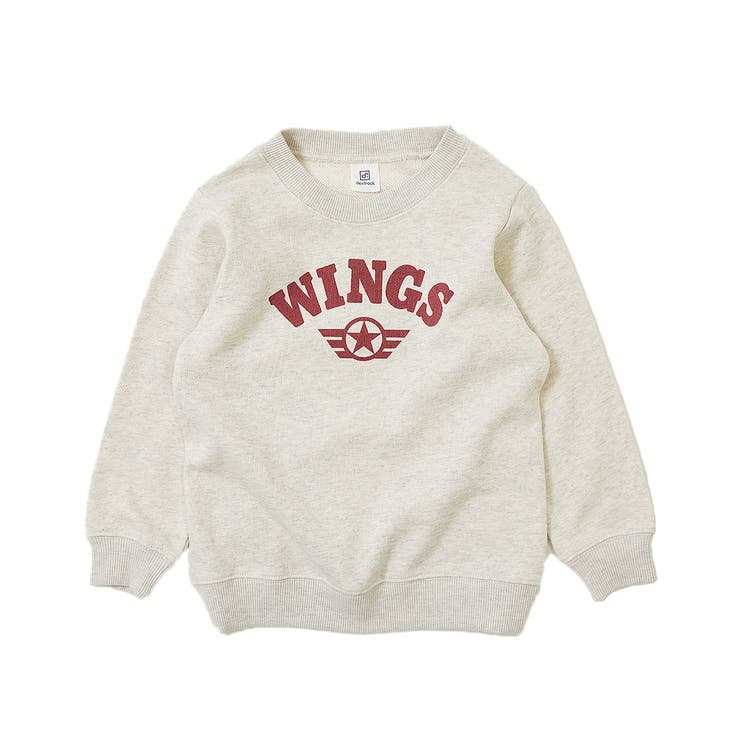 025-オートミール | 綿100％ デビラボ プリント裏毛トレーナー② | devirock