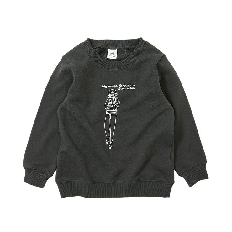 039-スミクロ | 綿100％ デビラボ プリント裏毛トレーナー② | devirock