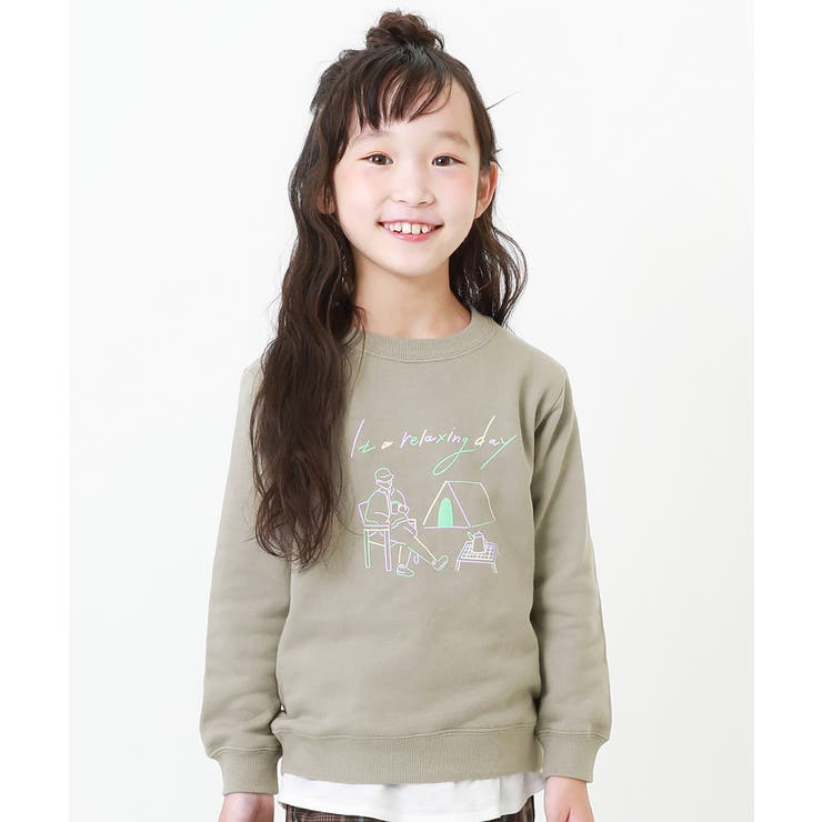 Dグレージュ | namiiii コラボ裏毛スウェットトレーナー 子供服 | devirock