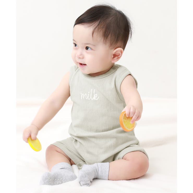 やわらかノースリーブロンパース 子供服 キッズ 品番 Vr Devirock デビロック のキッズファッション通販 Shoplist ショップリスト