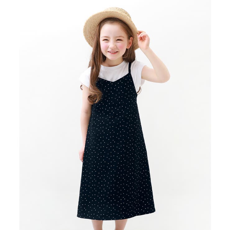 キャミワンピース 子供服 キッズ[品番：VR000009329]｜devirock
