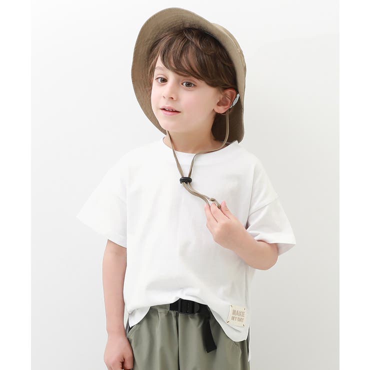 ふわさらり BOXシルエット半袖Tシャツ 子供服[品番：VR000009318