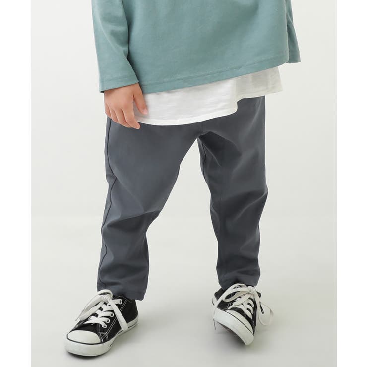 チャコール | ウルトラストレッチ ペグトップパンツ 子供服 | devirock