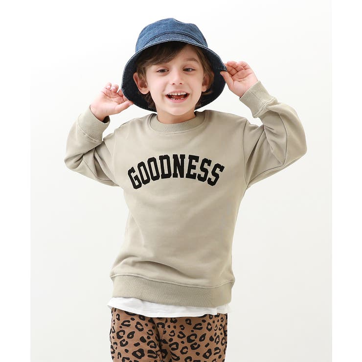 015-グレージュ | デビラボ 裏毛トレーナー 子供服 | devirock