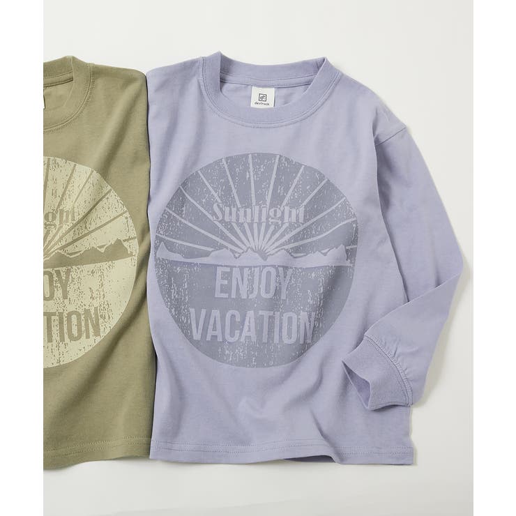デビラボ プリント袖リブ 長袖Tシャツ [品番：VR000009476]｜devirock（デビロック）のキッズファッション通販｜SHOPLIST（ショップリスト）