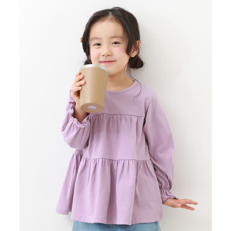 ティアード長袖チュニック 子供服 キッズ