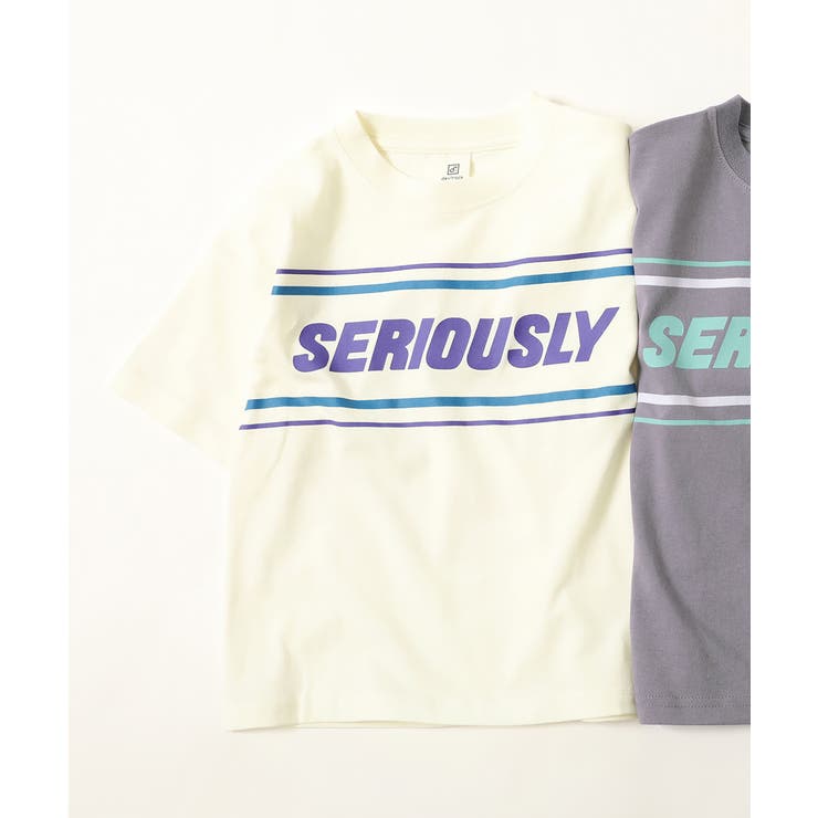 051-ロゴ2-オフホワイト | デビラボ BIG 半袖Tシャツ | devirock