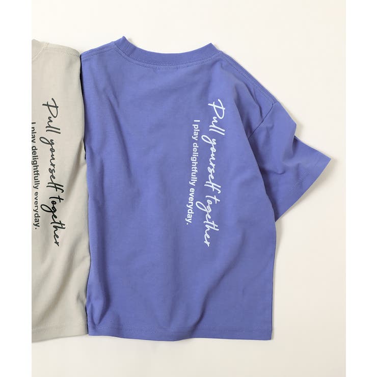 055-ロゴ3-Pブルー | デビラボ BIG 半袖Tシャツ | devirock